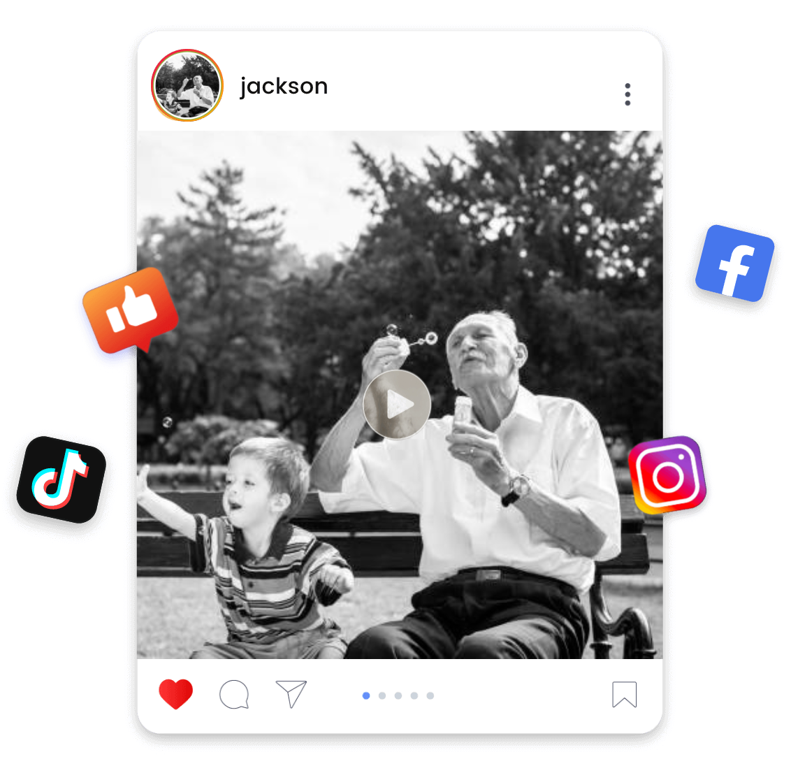 Share Animated Memories on Social Media