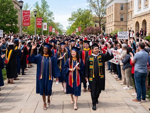 Grad Walk AI video template