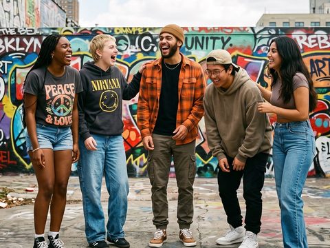 Group Laugh AI video template