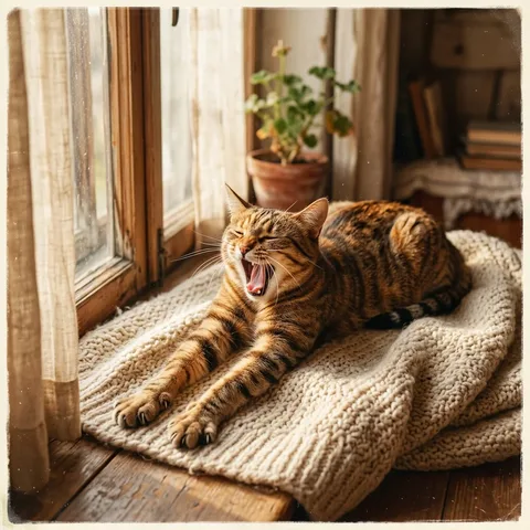 Cat Nap Stretch AI video template